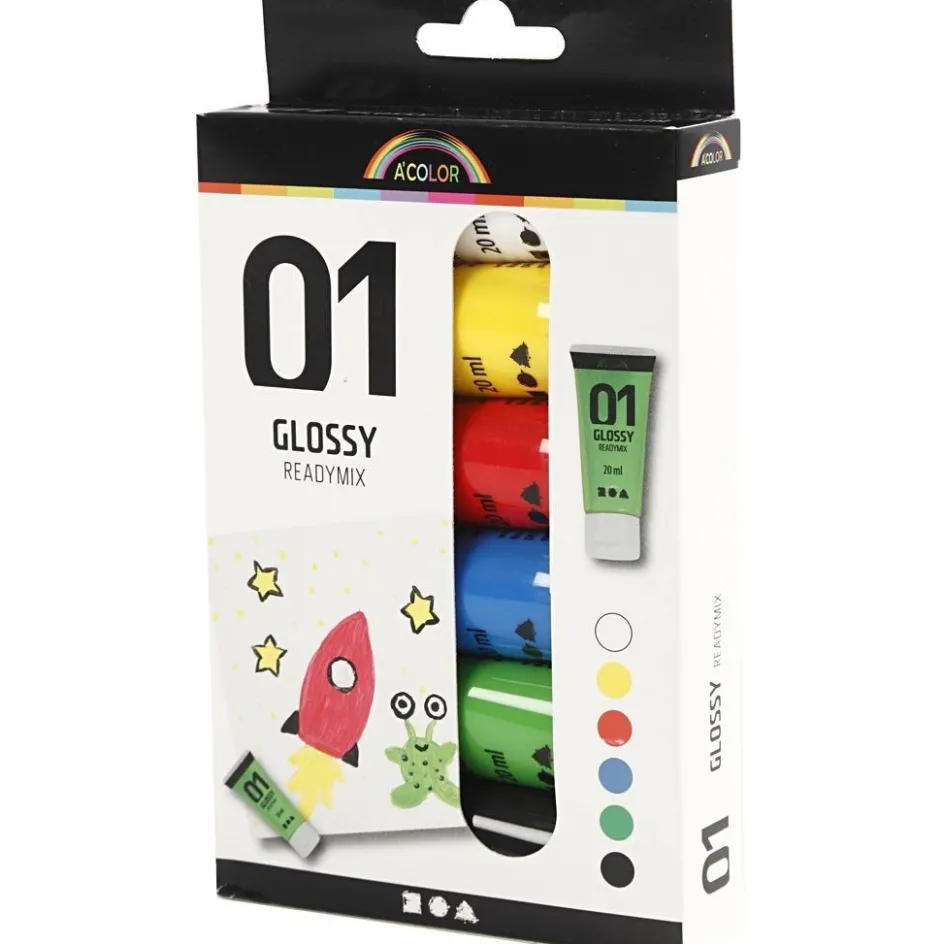 Creativ Company Acrylic Paint Glossy| Children'S Paint|Acrylic Paints