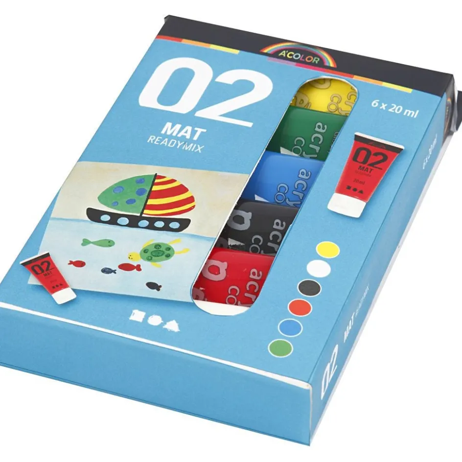 Creativ Company Acrylic Paint Matte| Advent Gifts And Calendar Gifts|Children'S Paint