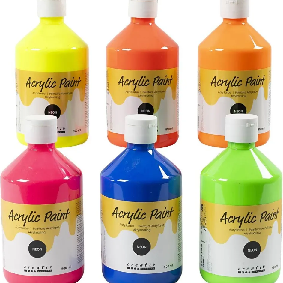 Creativ Company Acrylic Paint Neon| Paints And Painting Accessories|Children'S Paint