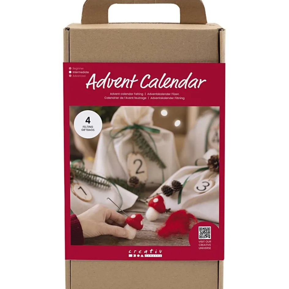 Creativ Company Advent calendar Felting| Wool|Diy-Kits, Textiles And Yarn