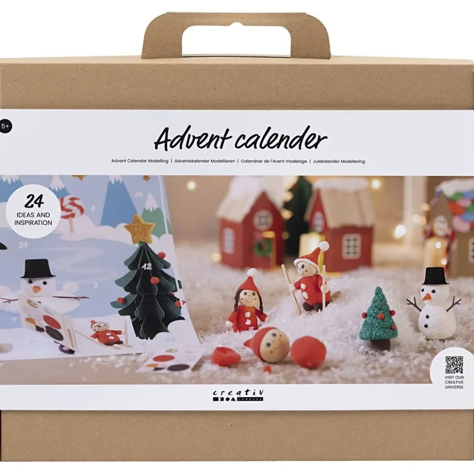 Creativ Company Advent Calendar Modelling| Air Drying Clay And Modelling Compounds|Diy-Kits, Modelling And Casting