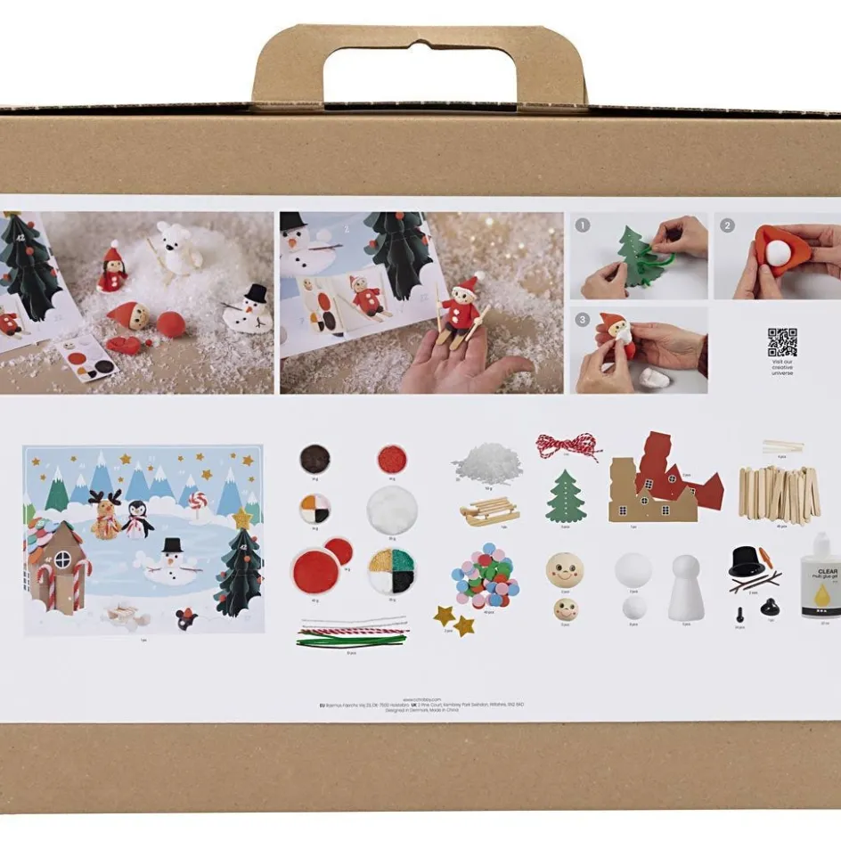 Creativ Company Advent Calendar Modelling| Air Drying Clay And Modelling Compounds|Diy-Kits, Modelling And Casting