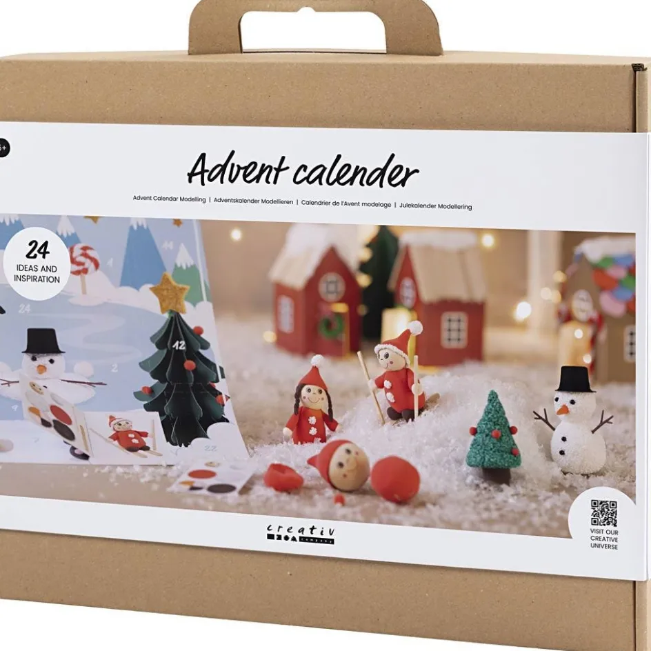 Creativ Company Advent Calendar Modelling| Air Drying Clay And Modelling Compounds|Diy-Kits, Modelling And Casting