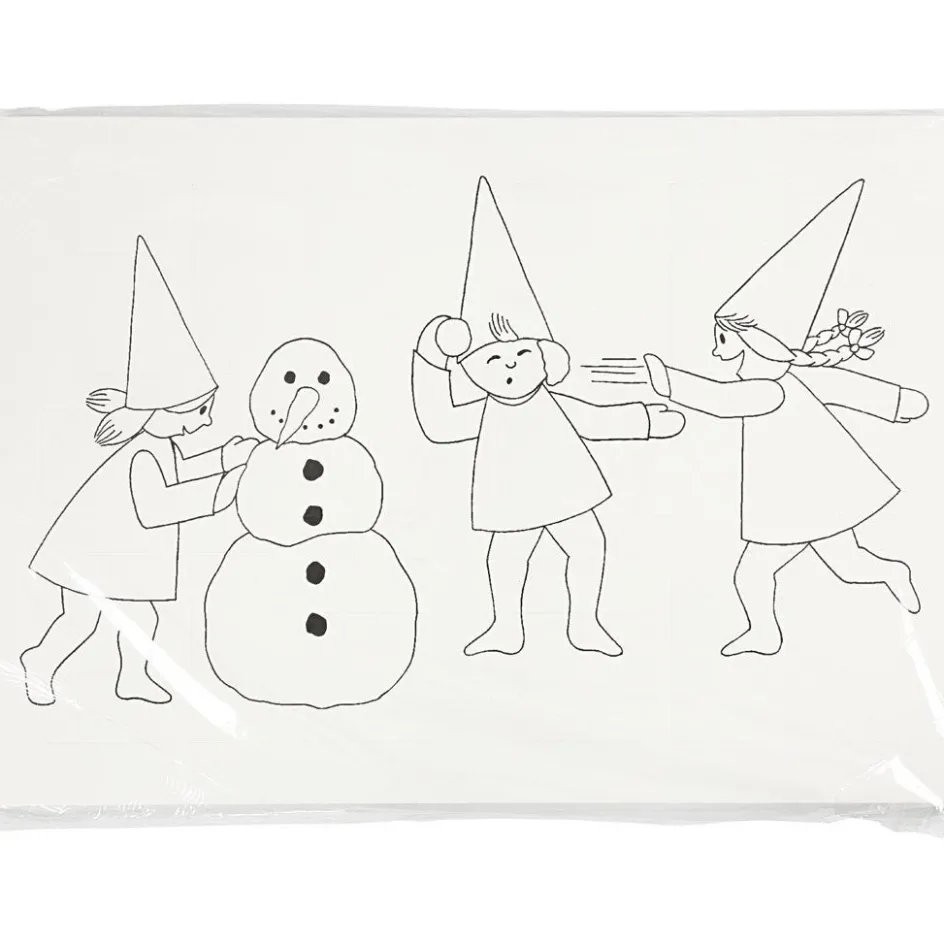 Creativ Company Advent calendar with elves having a snowball fight| Calendars, Notebooks And Colouring Books