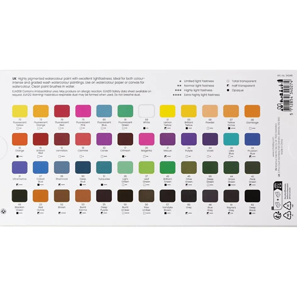 Creativ Company Art Watercolour| Watercolour Paints