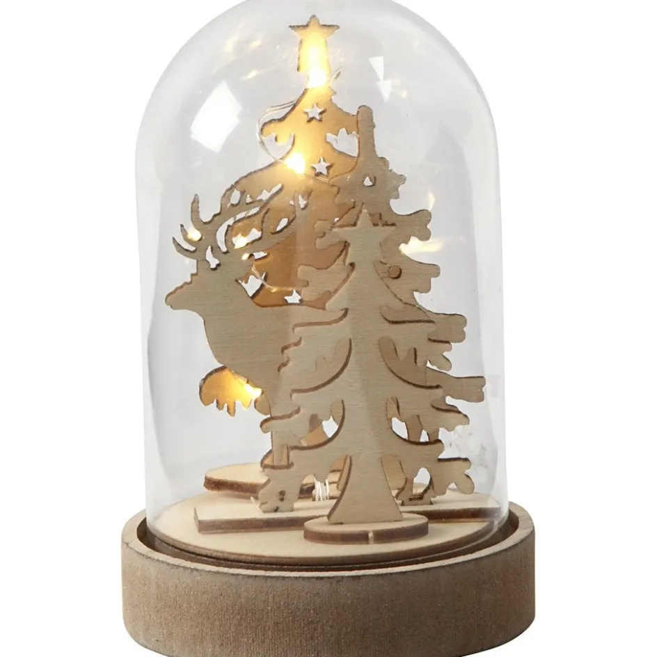 Creativ Company Bell on a Wooden Stand| Figures, Eggs And Animals For Decorating