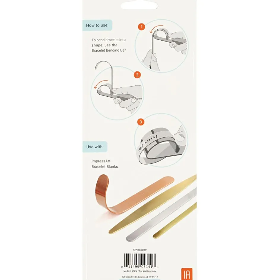 ImpressArt Bending Tool and Metal Bands for bracelet| Metal Embossing