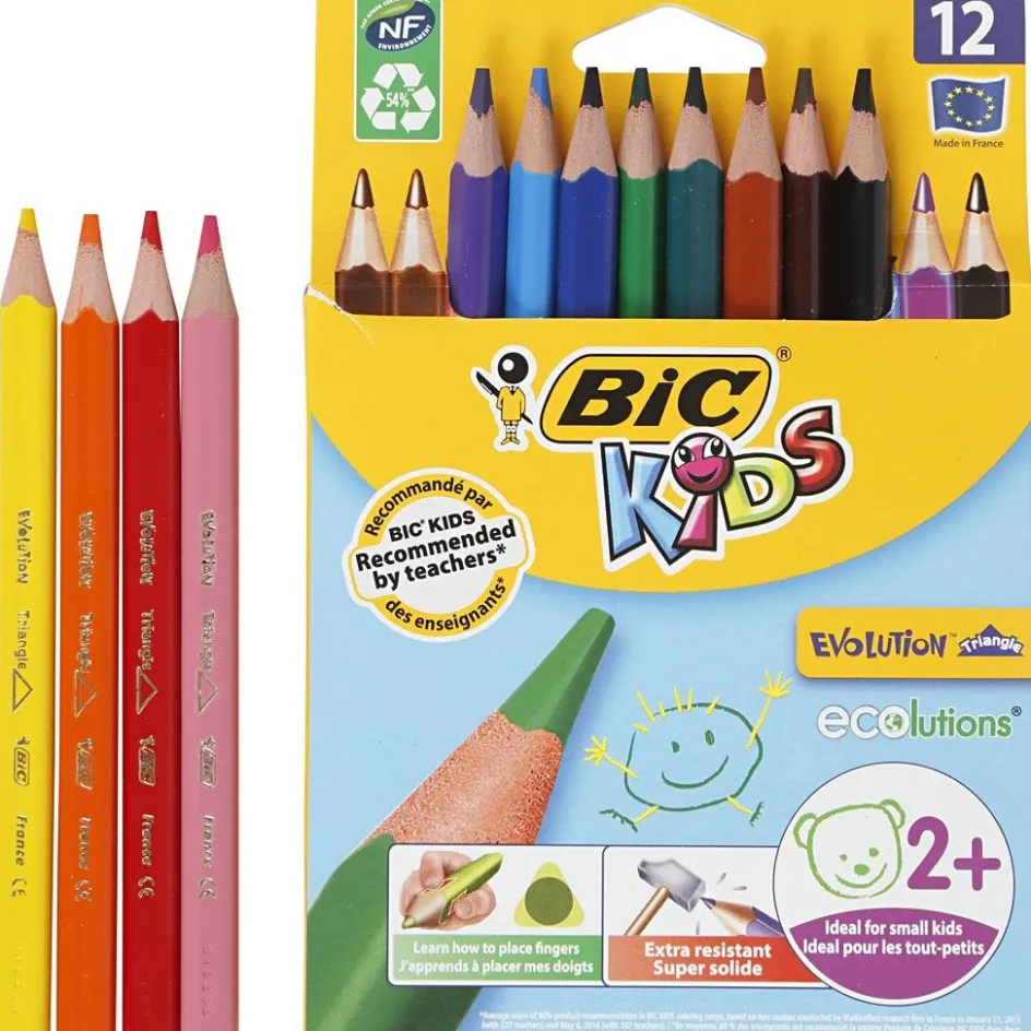 BIC Evolution Triangular Colouring Pencils| Pencils And Chalks