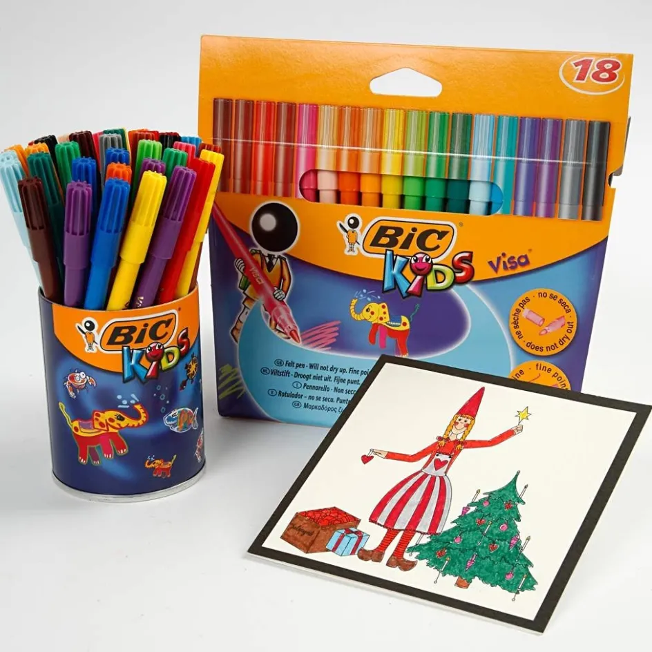 BIC Visa Fine Marker| Paints And Painting Accessories|Felt Tips