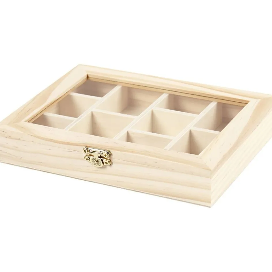 Creativ Company Box with Glass Lid| Boxes And Storage