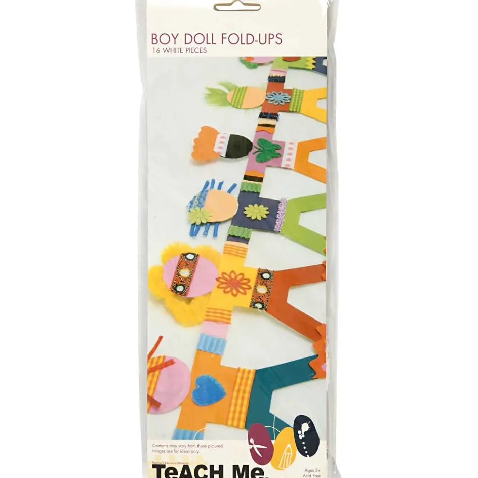 TeACH Me Boy Doll Fold Ups| Paper Decorations And Paper Figures