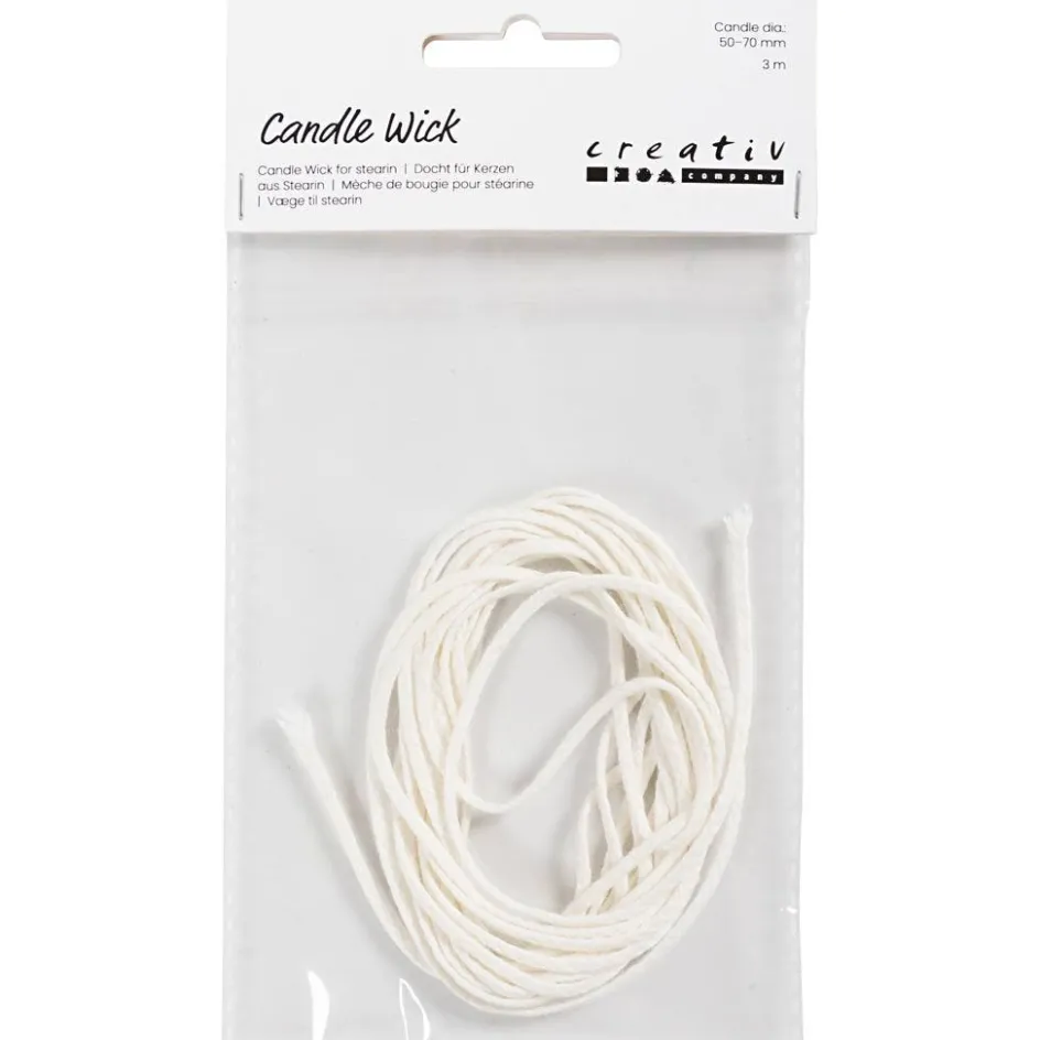 Creativ Company Candle Wick for stearin| Candle Casting
