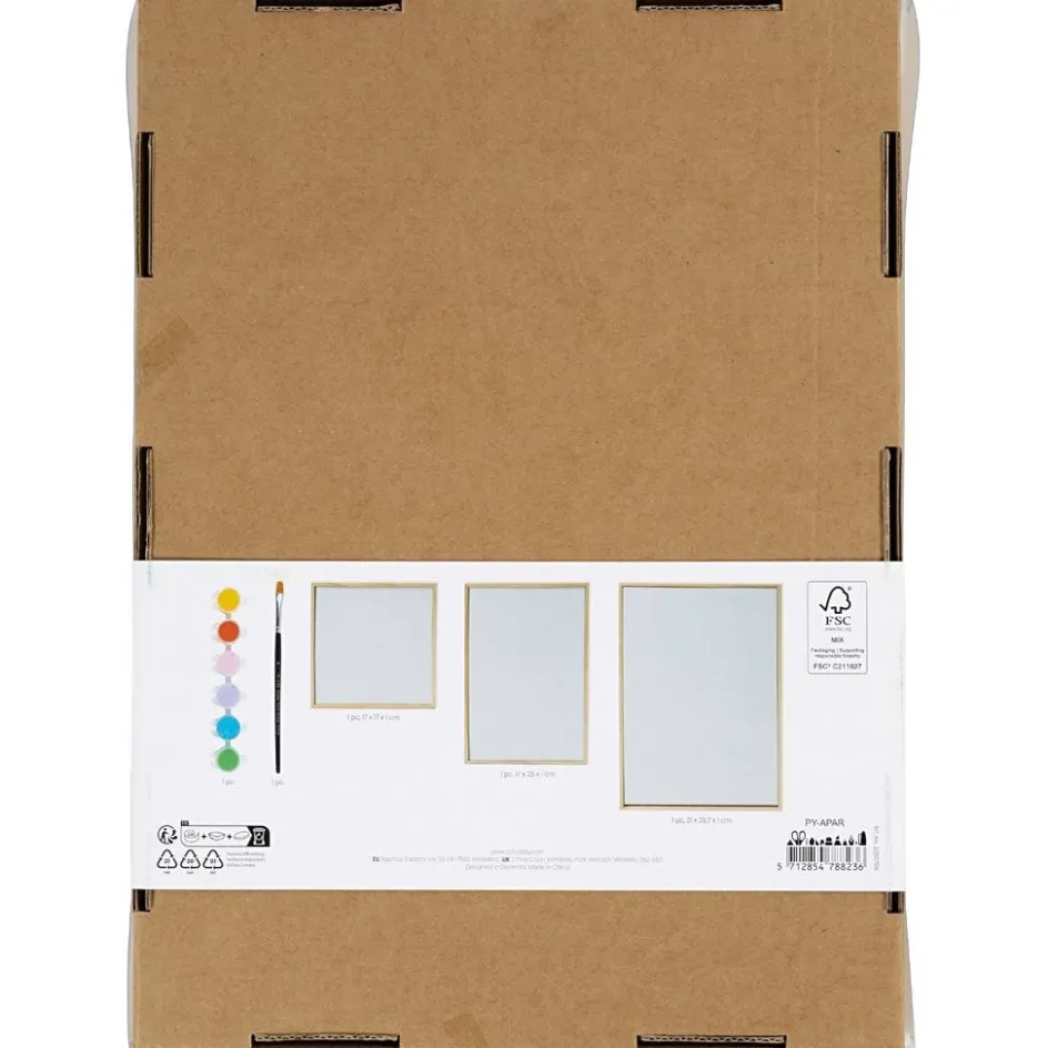 Creativ Company Canvas Panel Mix| Textile Decoration|Watercolour Paints