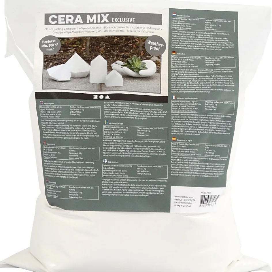 Creativ Company Cera-Mix Exclusive Casting Plaster| Gypsum Casting