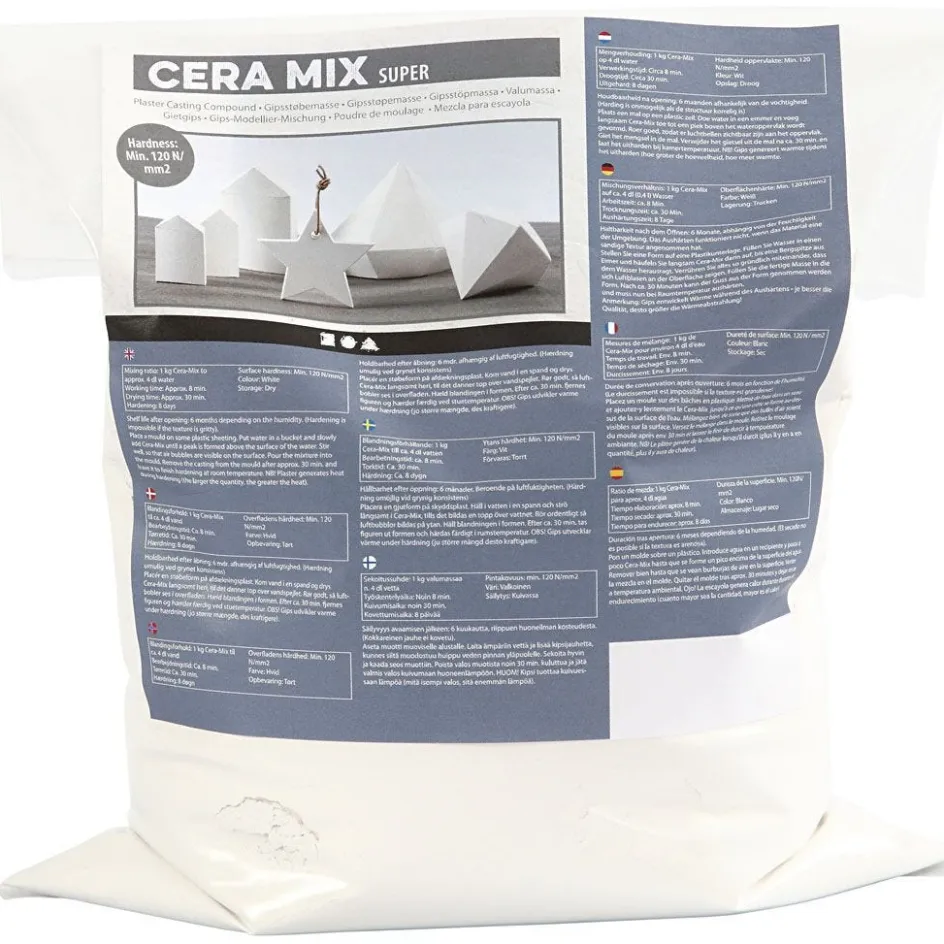 Creativ Company Cera-Mix Super Casting Plaster| Gypsum Casting