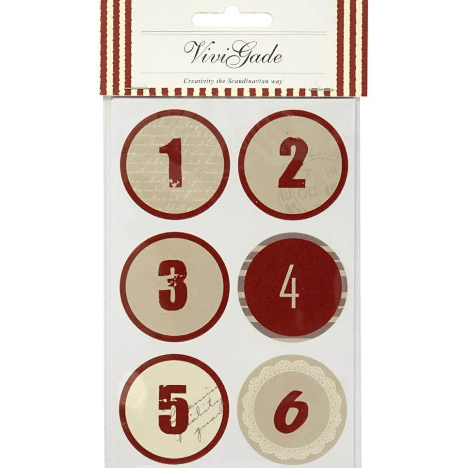 Vivi Gade Christmas calendar number stickers| Stickers And Vintage Die-Cuts