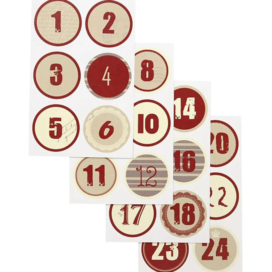Vivi Gade Christmas calendar number stickers| Stickers And Vintage Die-Cuts