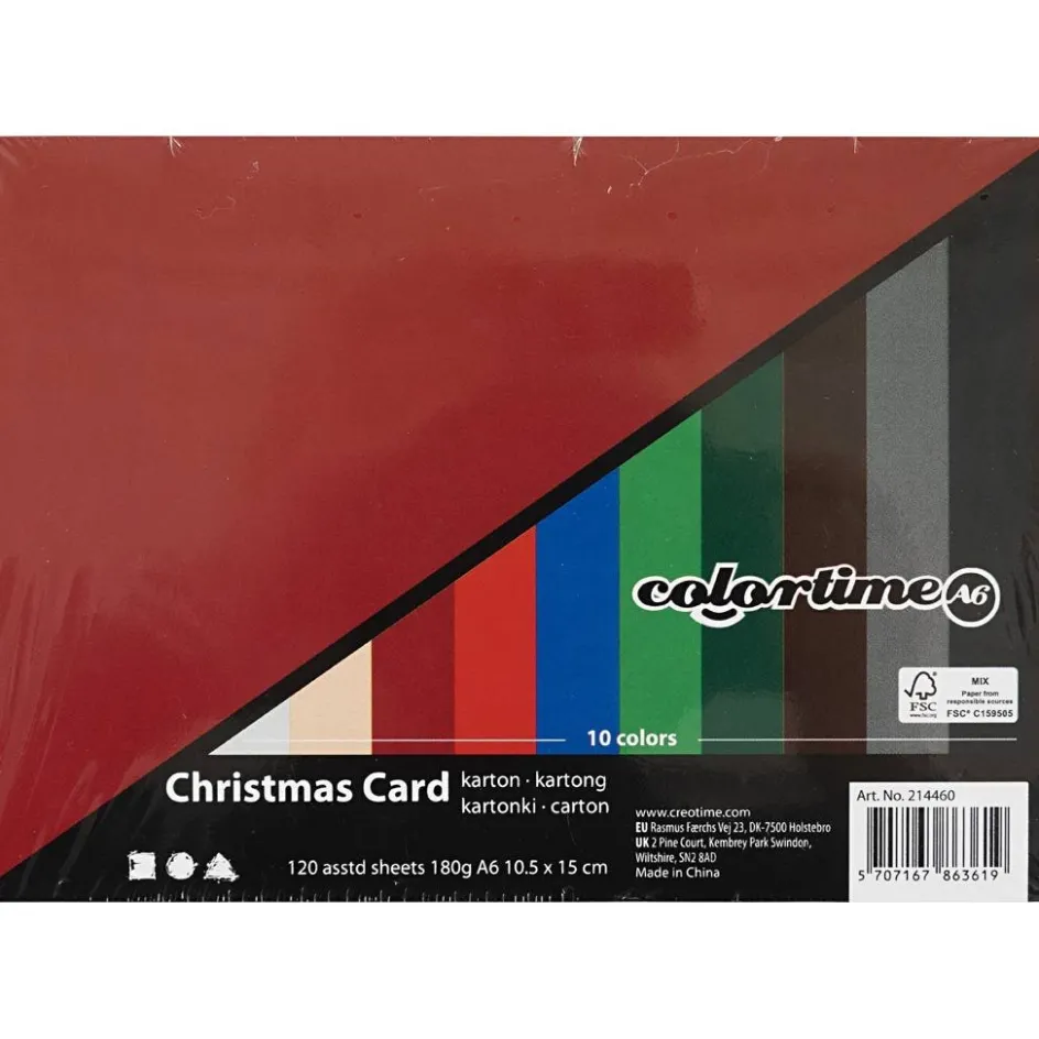 Colortime Christmas Card| Paper And Card
