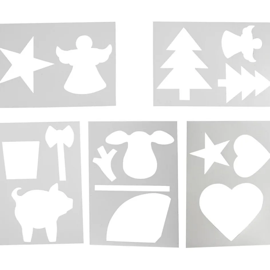 Creativ Company Christmas-Shaped Template| Stencils And Stamps