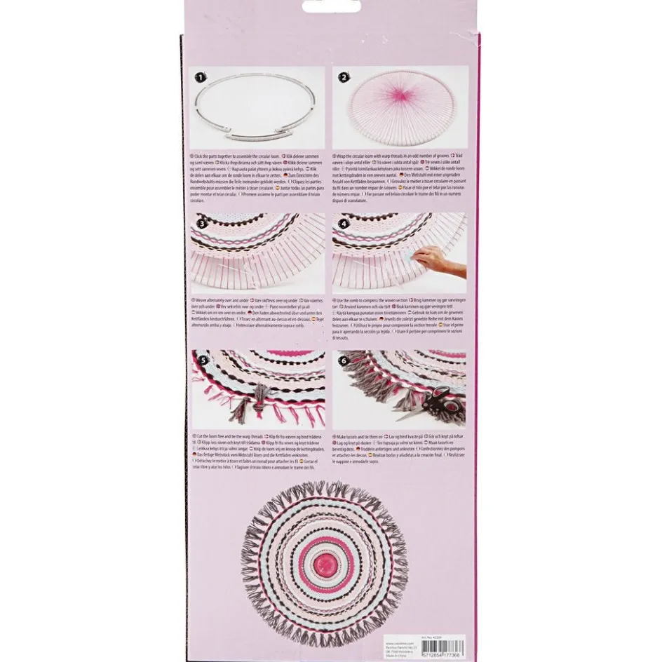Creativ Company Circular Weaving Frame| Weaving, Rug Making And Pom Poms