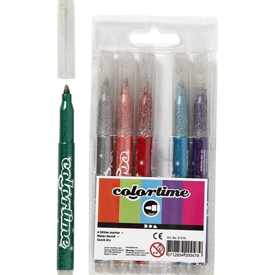 Colortime Glitter Marker| Felt Tips