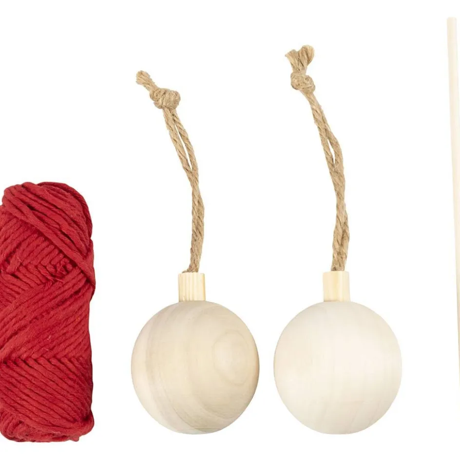 Creativ Company Craft Kit Christmas Baubles| Macramé|Diy-Kits, Textiles And Yarn