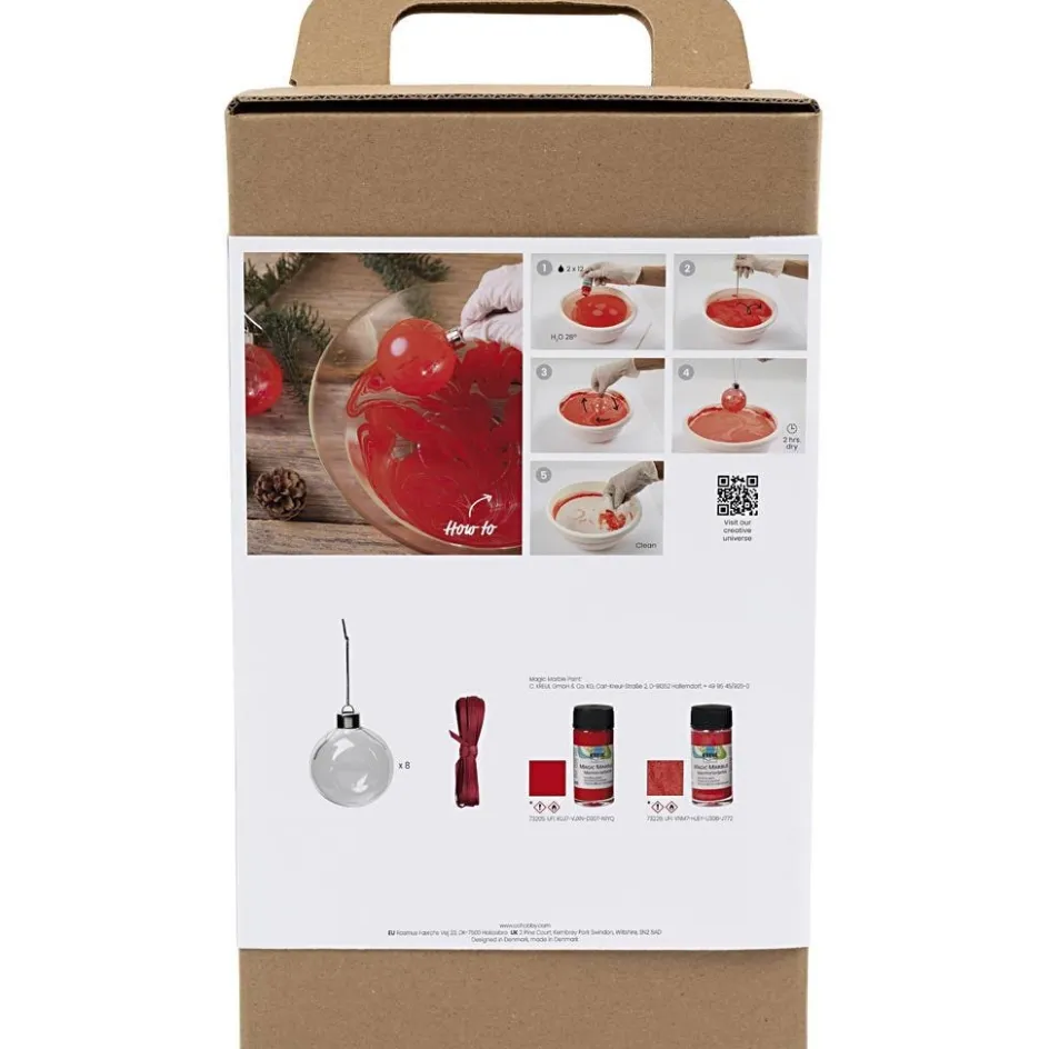 Creativ Company Craft Kit Christmas Baubles| Figures, Eggs And Animals For Decorating|Diy-Kits, Items For Decoration