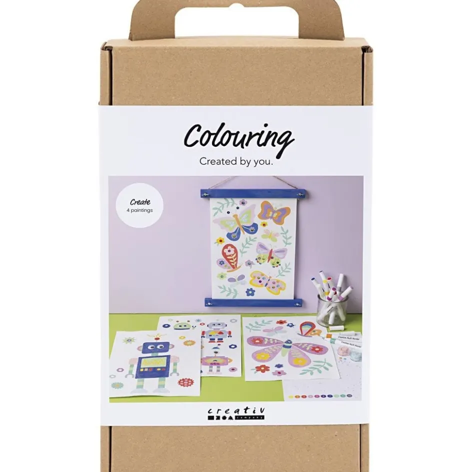 Creativ Company Craft Kit Colouring| Felt Tips|Pencils And Chalks