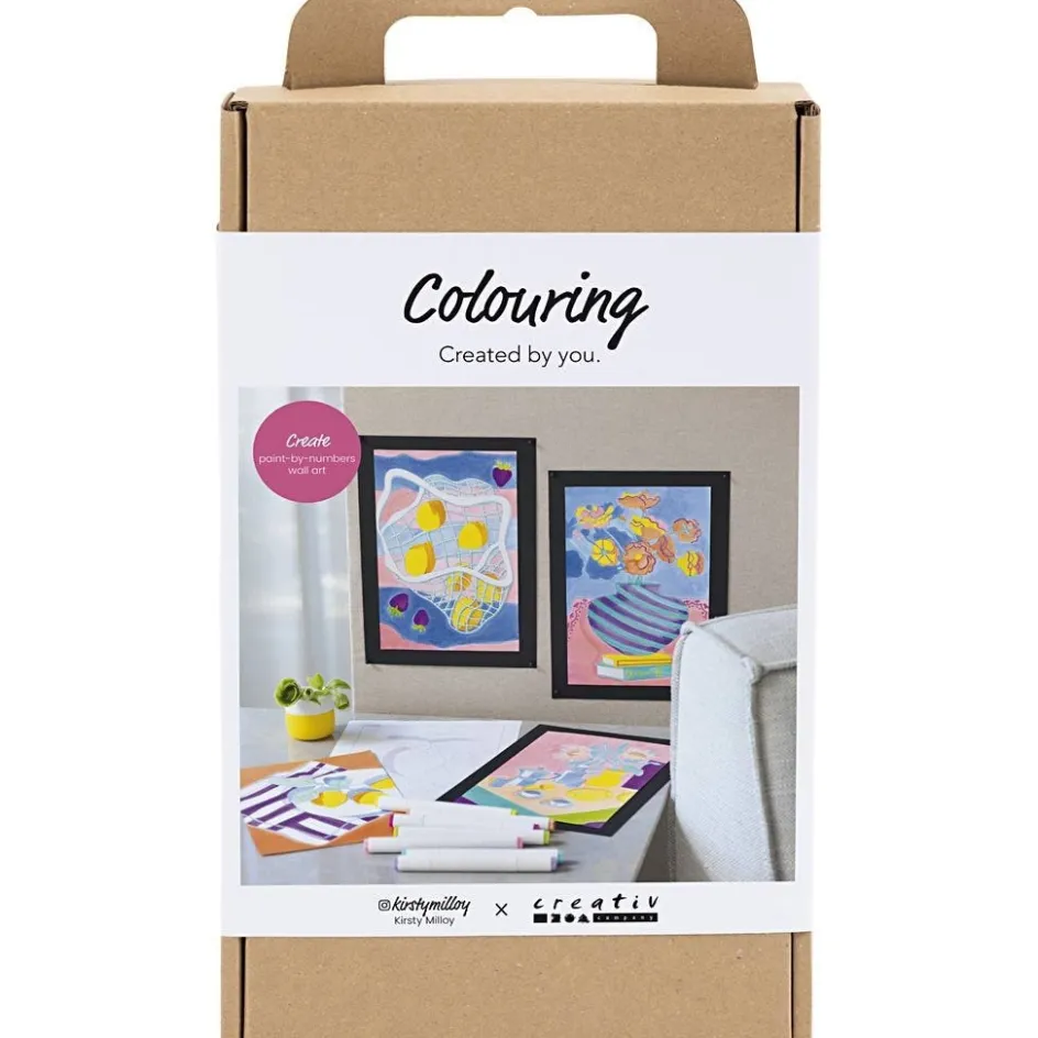 Creativ Company Craft Kit Colouring| Felt Tips|Pencils And Chalks