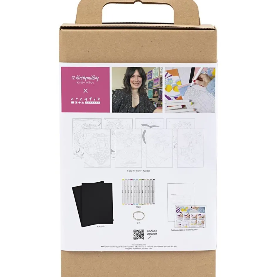 Creativ Company Craft Kit Colouring| Felt Tips|Pencils And Chalks