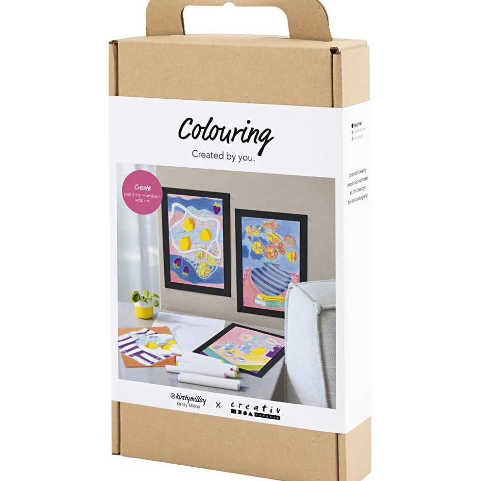 Creativ Company Craft Kit Colouring| Felt Tips|Pencils And Chalks