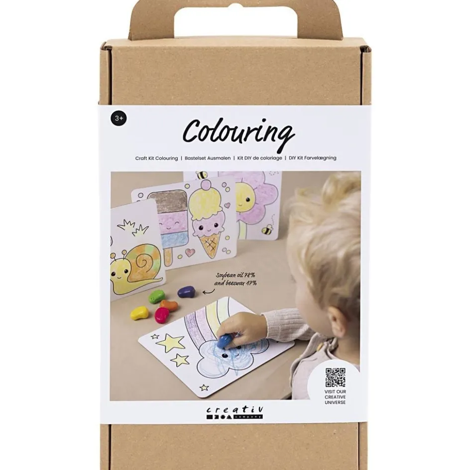 Creativ Company Craft Kit Colouring| Felt Tips|Pencils And Chalks
