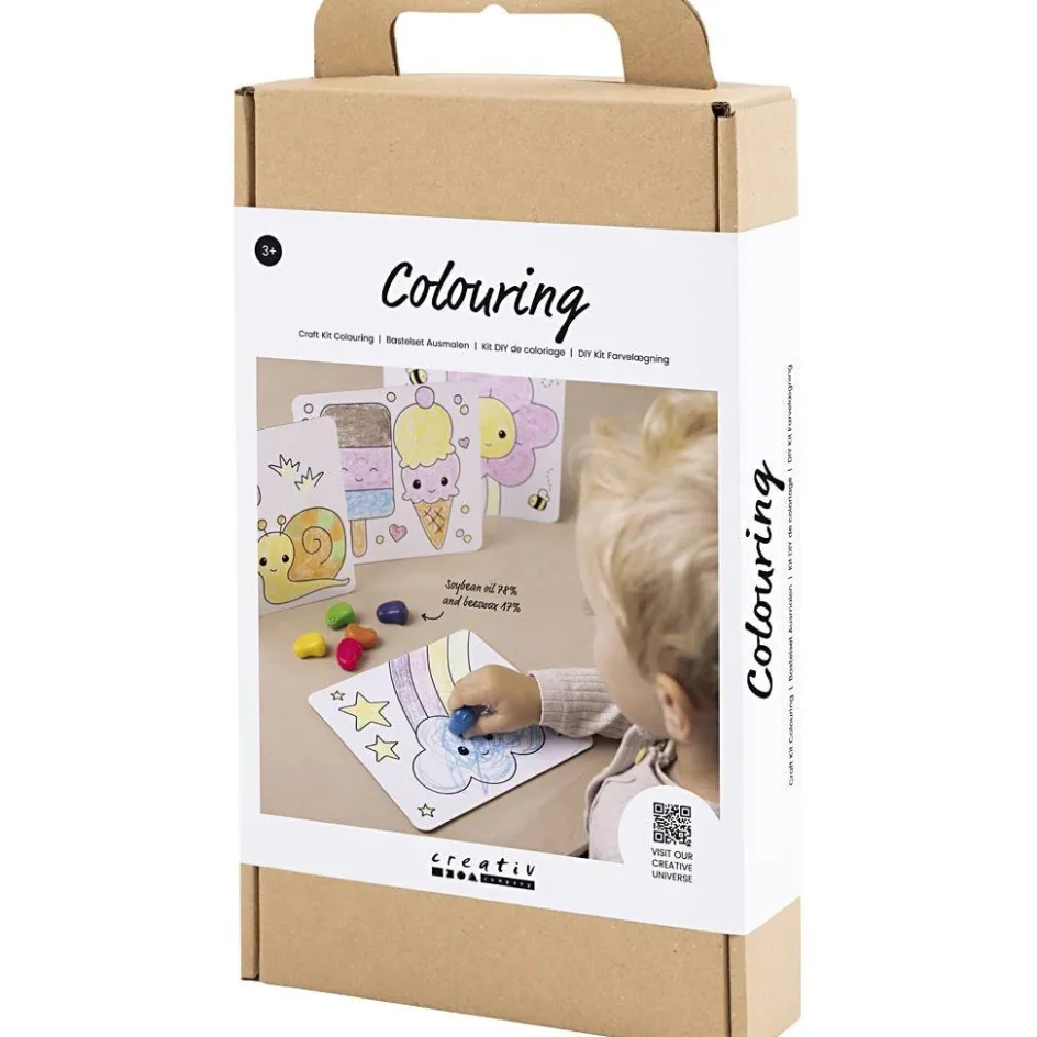 Creativ Company Craft Kit Colouring| Felt Tips|Pencils And Chalks