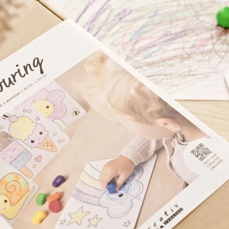 Creativ Company Craft Kit Colouring| Felt Tips|Pencils And Chalks