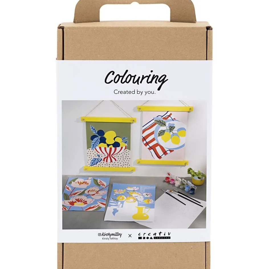 Creativ Company Craft Kit Colouring| Textile Decoration|Watercolour Paints
