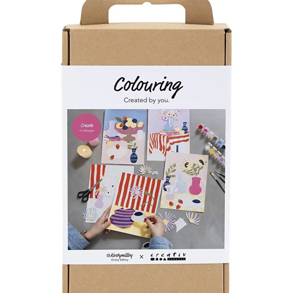 Creativ Company Craft Kit Colouring| Textile Decoration|Watercolour Paints