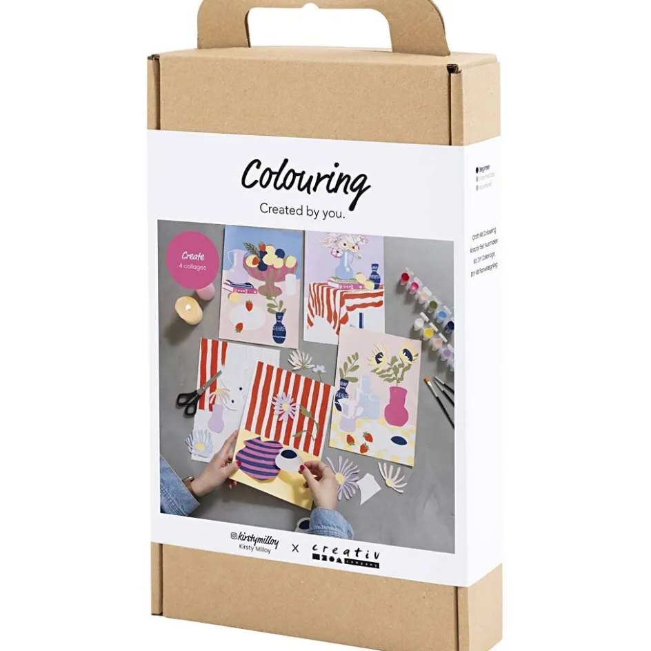 Creativ Company Craft Kit Colouring| Textile Decoration|Watercolour Paints