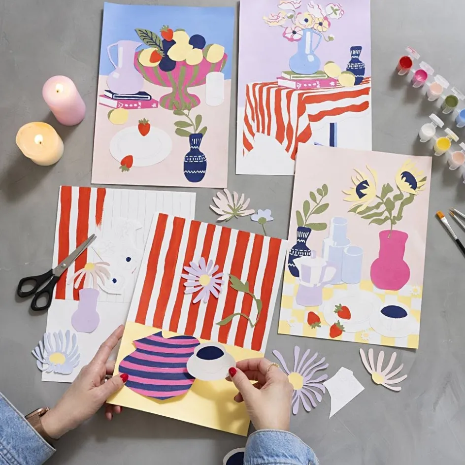 Creativ Company Craft Kit Colouring| Textile Decoration|Watercolour Paints