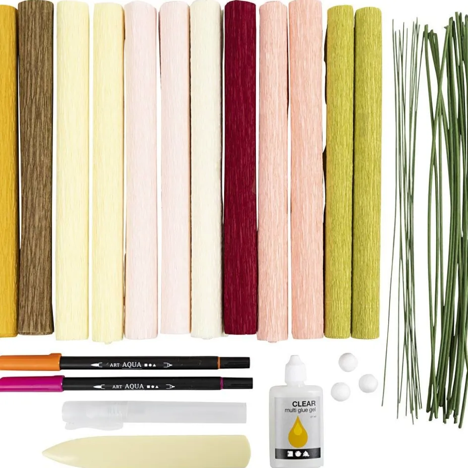 Creativ Company Craft Kit Crepe Paper| Paper And Card|Diy-Kits, Paper Crafts
