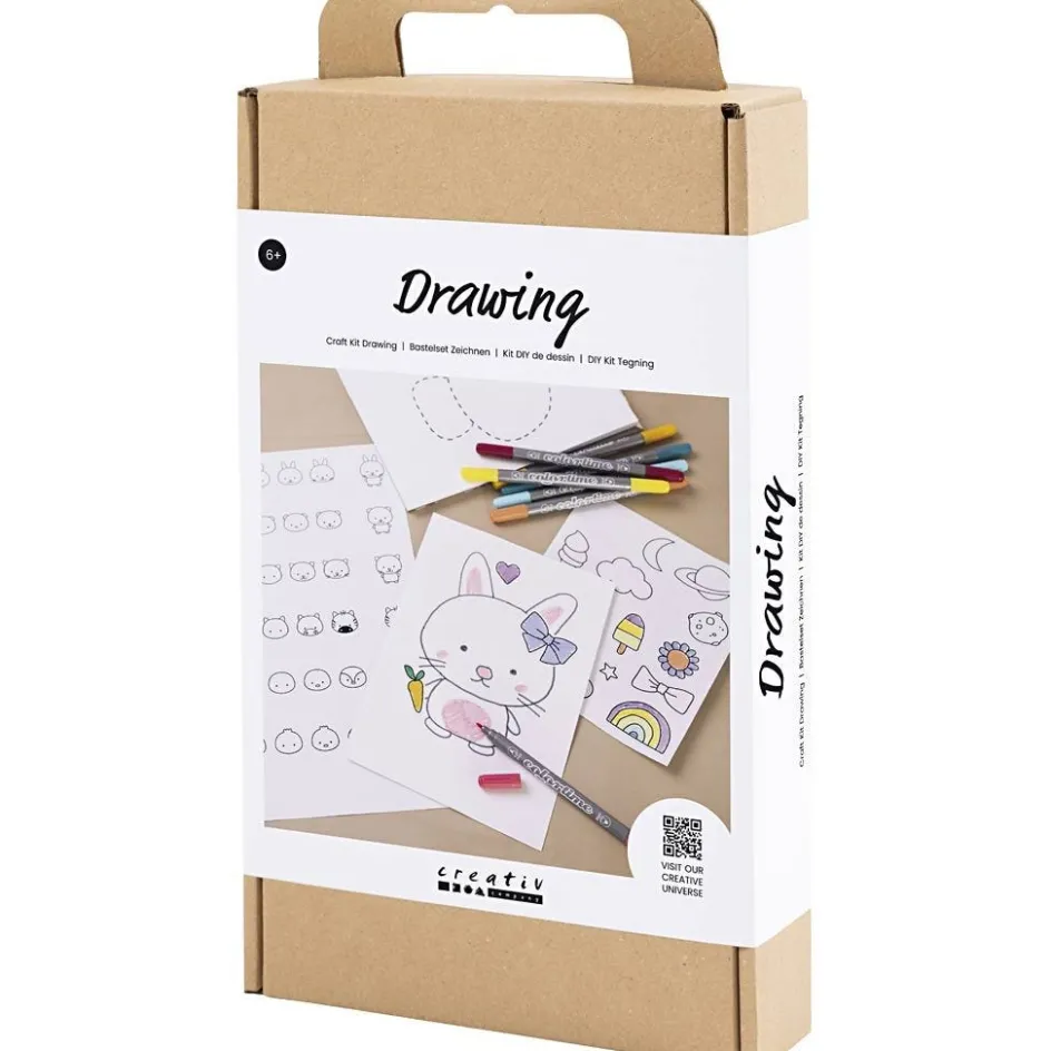 Creativ Company Craft Kit Drawing| Felt Tips|Pencils And Chalks