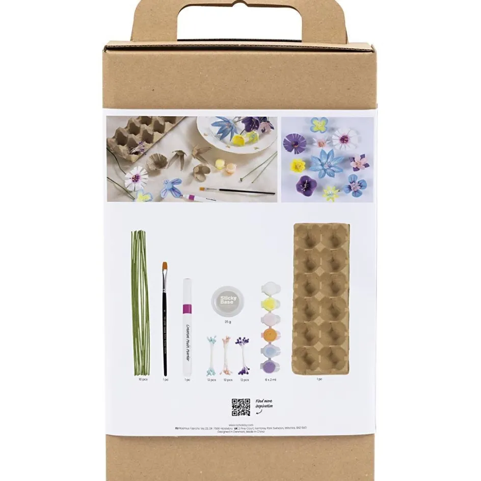 Creativ Company Craft Kit Egg Carton Flowers| Diy-Kits, Basic Items And Tools