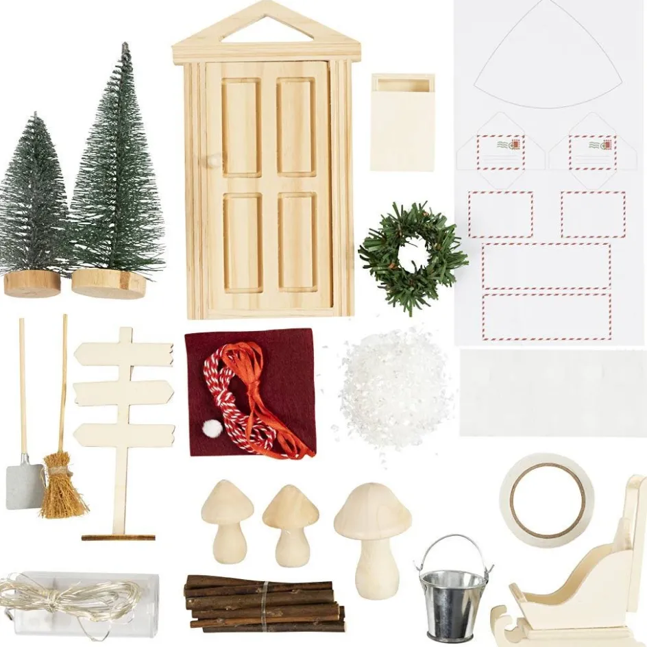 Creativ Company Craft Kit Elf Door| Miniature|Diy-Kits, Basic Items And Tools