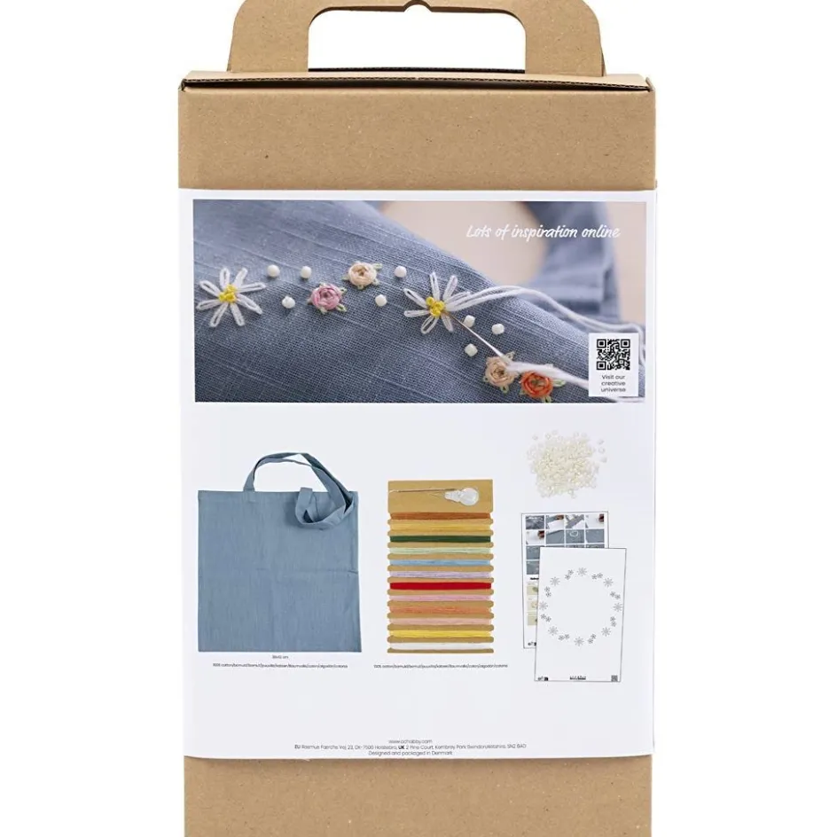 Creativ Company Craft Kit Embroidery| Embroidery And Needle Punch|Diy-Kits, Textiles And Yarn