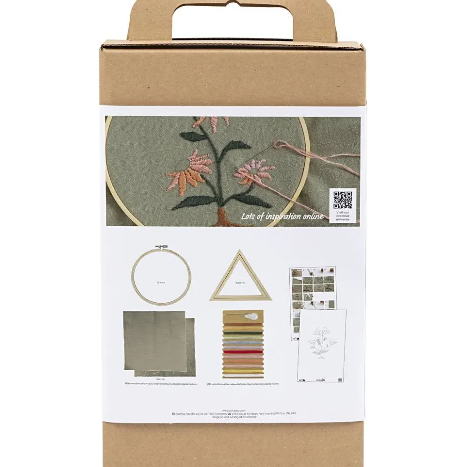 Creativ Company Craft Kit Embroidery| Embroidery And Needle Punch|Diy-Kits, Textiles And Yarn