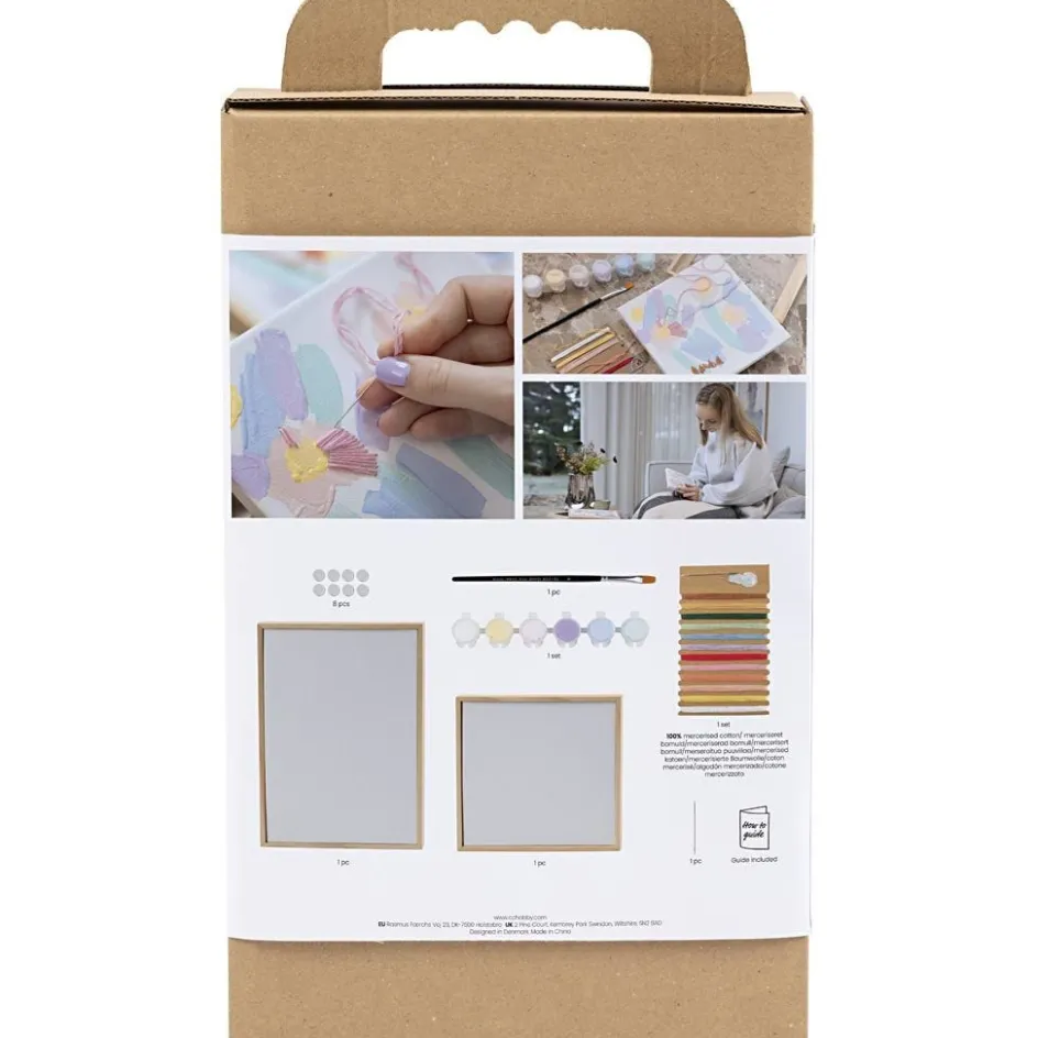 Creativ Company Craft Kit Embroidery| Embroidery And Needle Punch|Diy-Kits, Textiles And Yarn