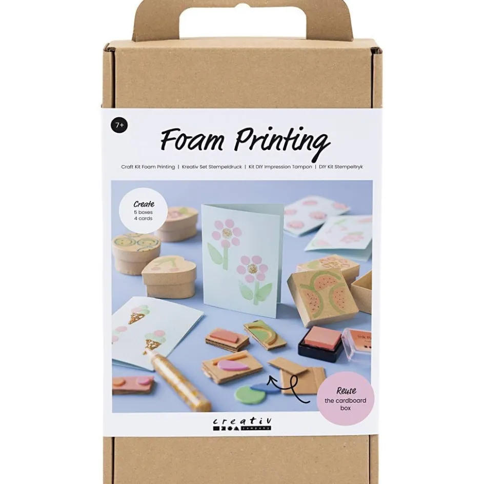 Creativ Company Craft Kit Foam Printing| Diy-Kits, Paints And Painting Accessories