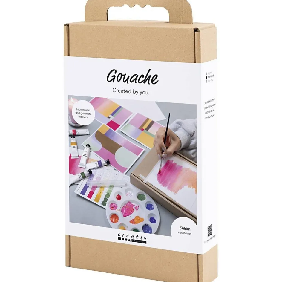 Creativ Company Craft Kit Gouache| Textile Decoration|Watercolour Paints