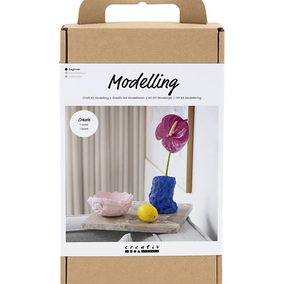Creativ Company Craft Kit Modelling| Air Drying Clay And Modelling Compounds|Diy-Kits, Modelling And Casting