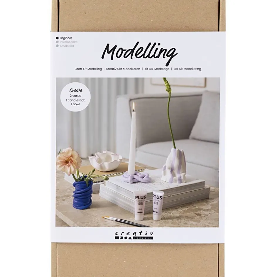 Creativ Company Craft Kit Modelling| Air Drying Clay And Modelling Compounds|Diy-Kits, Modelling And Casting