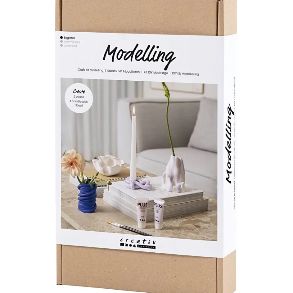 Creativ Company Craft Kit Modelling| Air Drying Clay And Modelling Compounds|Diy-Kits, Modelling And Casting